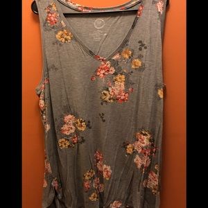 Floral V-Neck Tank